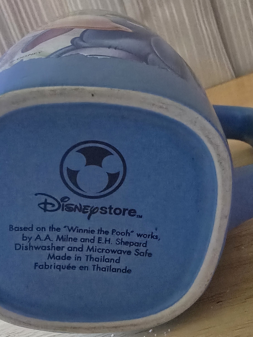 Disney Blue Winnie the Pooh Ceramic Mug